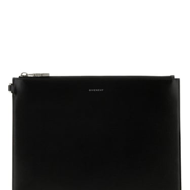 GIVENCHY MAN Black Leather Clutch