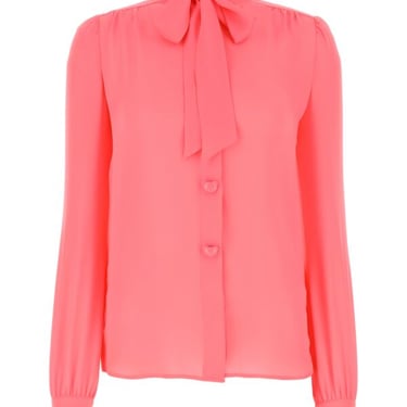 Moschino Women Pink Silk Blouse