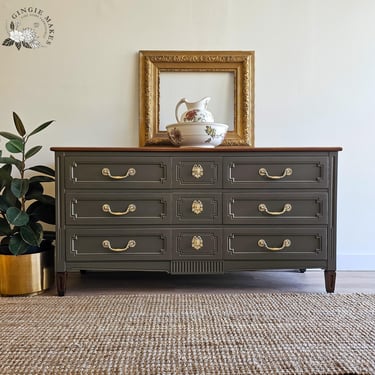 Refinished Henredon Provincial Triple Dresser ****please read ENTIRE listing prior to purchasing SHIPPING is NOT free 