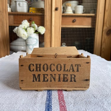 RESERVED- Vintage French chocolate menier box 