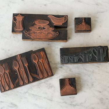 Collection of Copper Letterpress Stamps