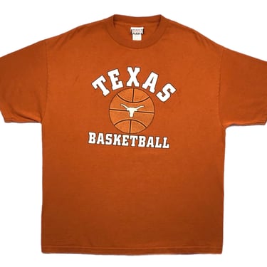 Vintage 90s/Y2K University of Texas Longhorns Basketball Graphic T-Shirt Size XL 