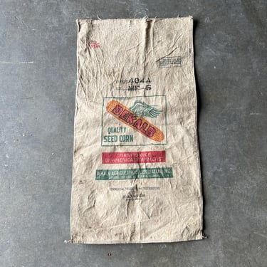 Vintage 1940s Dekalb Seed Sack 