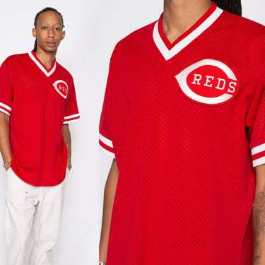 XL 90s Cincinnati Reds MLB Baseball Jersey | Vintage Majestic Mesh Streetwear Athletic Uniform Shirt 