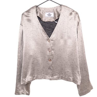 1990s Silver Button Top