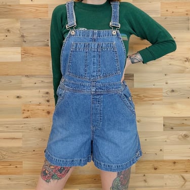 Y2K Gap Jeans Denim Overall Shorts / Size Small 