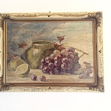 Vintage Oil painting Art Deco Wooden Frame Retro Wall Decor 