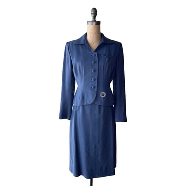 1940s Powder Blue Suit 