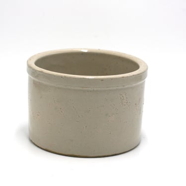 vintage small stoneware crock 