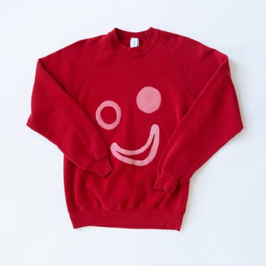 Face Pullover in Red
