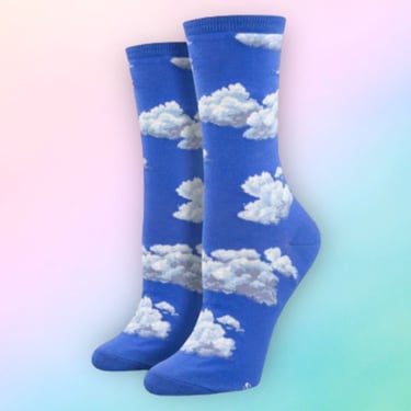 Slightly Cloudy Blue - Women’s Novelty Socks