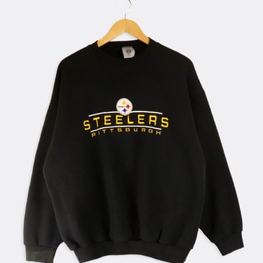 Vintage NFL Pittsburgh Steelers Embroidered Sweatshirt Sz XL