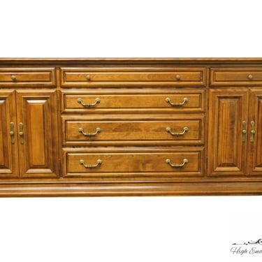 ETHAN ALLEN Classic Manor Solid Maple 78" Triple Cabinet Door Dresser 15-5023 