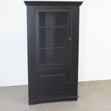 French Country Black Corner Cabinet By Ballard Designs 