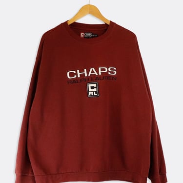 Vintage Chaps Ralph Lauren Embroidered Sweatshirt Sz 2XL
