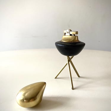 Tripod Space AgeTable Lighter Mid century Vintage 