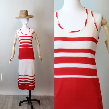 1970s MISS DIOR striped cotton dress xs small | new spring 
