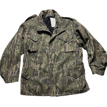 70s Military M65 Lined Field Patch Jacket - Men's Medium