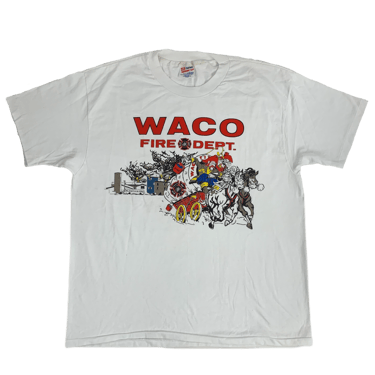 Vintage WACO Fire Dept. &quot;Branch Davidians&quot; T-Shirt