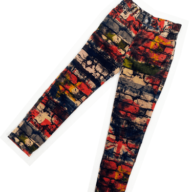 Jean Paul Gaultier F/W 1997 brick print velvet pants