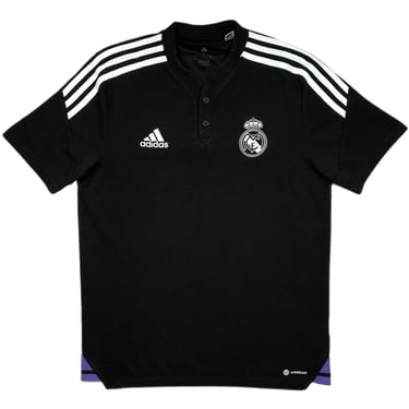 2022 Adidas Real Madrid Football Club/Soccer 3 Stripe Aeroready T-Shirt Size Small/Medium 