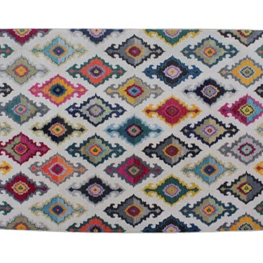 Contemporary Modern Large Multicolored Diamond Patterned Sphinx Area Rug Carpet 