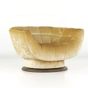 Adrian Pearsall Mid Century Tub Swivel Lounge Chair - mcm 