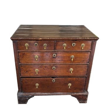 Five Drawer William and Mary Chest of Drawers