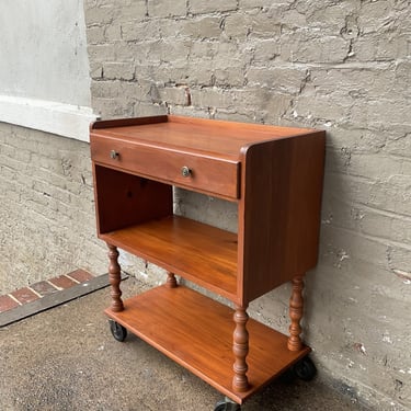 Vintage Pine Bar Cart