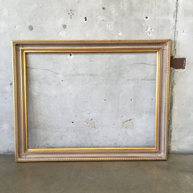 Gilded Wood Art Frame w/ Hanging Wire &amp; Clips