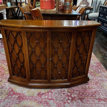 Two door mid century console cabinet. 40” x 12” x 29” 