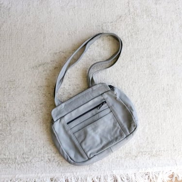 stone leather shoulder bag - vintage gray 90s y2k womens handbag purse 