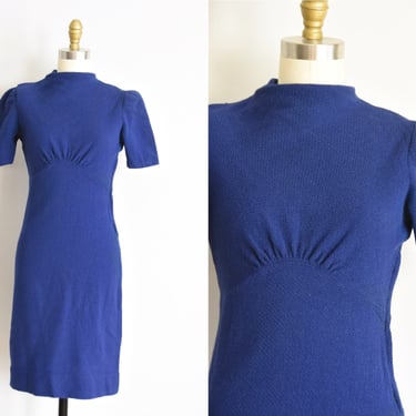 1930s Blue Woolly dress 