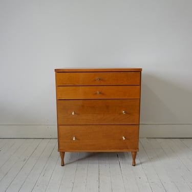 mid century small 4-drawer chest