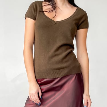 Olive Cashmere Laundry Sweater (M)