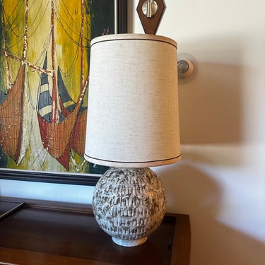 Mid Century Ceramic Sphere Lamp 