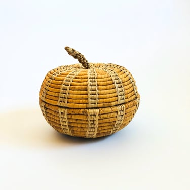 Vintage Wicker Apple Box 