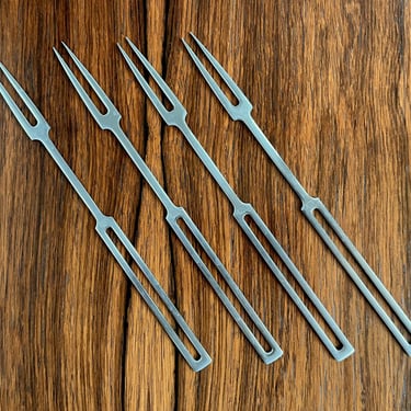 Set of 4 Vintage Dansk Kobenstyle Fondue Forks by Jens Quistgaard 