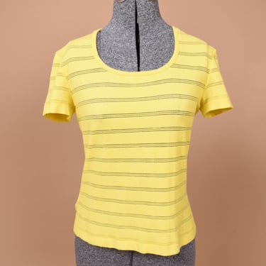 Yellow Y2K Square Tee By Versace Jeans Couture, M