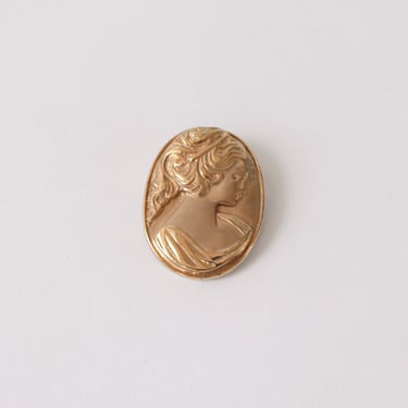 Vintage Gold Cameo Brooch