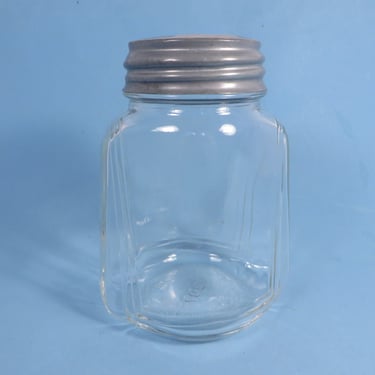 Vintage Hazel Atlas Art Deco 5297 Jar - Hazel Atlas Flared Ribbed Jar 