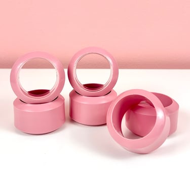 Set of 6 Pink Napkin Rings (2 Sets Available) 
