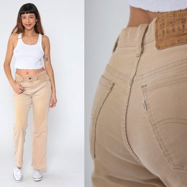 Levis Corduroy Pants 90s Levi 517 Light Tan Trousers High Waisted Shop Exile Tucson AZ