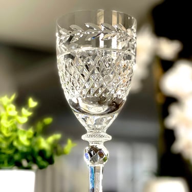 VINTAGE: Cut Crystal Goblet by Rogaska - Wine or Water Goblet - Handcraft - Toast - Celebrate - Gift - SKU 