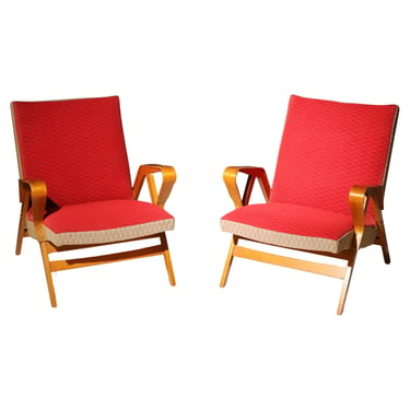 Pair of armchairs by František Jirák for TATRA nabytok, 1970s, Czechoslovakia 