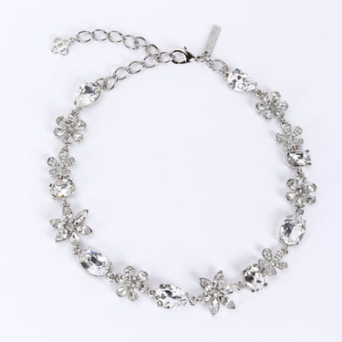 Crystal Flower Collar Necklace