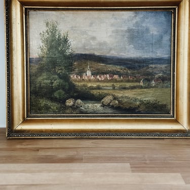 Original Antique European Oil Painting 