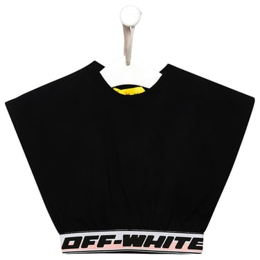Off-White Bambina Black Cotton Industrial T-Shirt