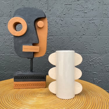 Abstract Face Sculpture