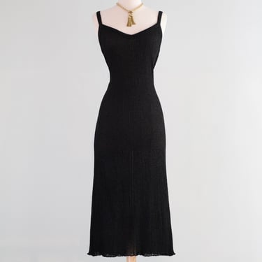 Sexy Vintage Italian Chic 1970's Missoni Ribbed Knit Evening Dress / ML